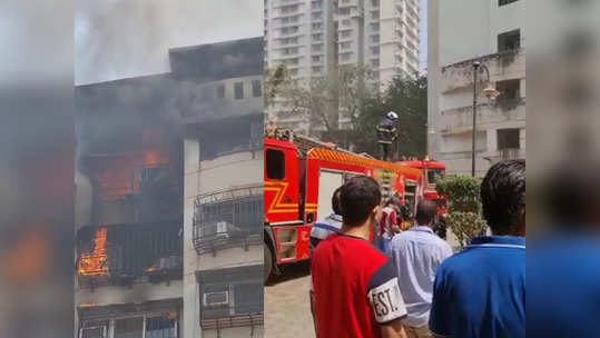 Mumbai Fire : मुंबईत इमारतीच्या ११ व्या मजल्यावर भीषण आग