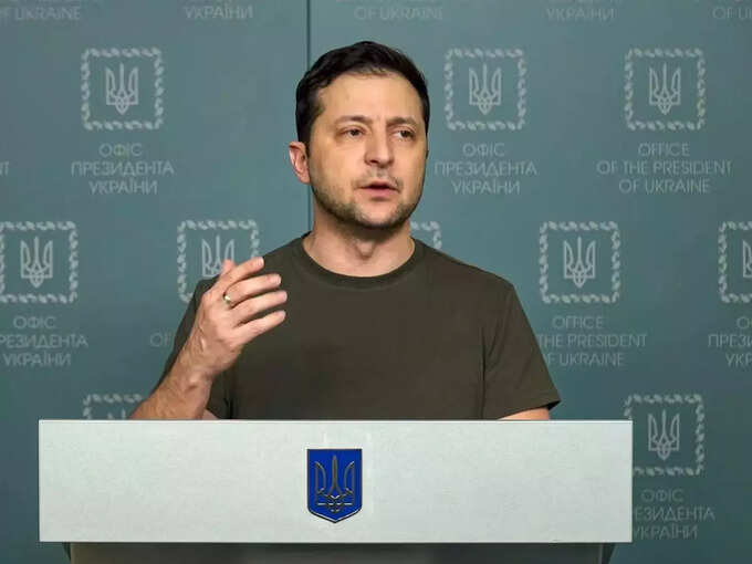 Kyiv_ In this photo taken from video provided by the Ukrainian Presidential Pres.... Kyiv_ In this photo taken from video provided by the Ukrainian Presidential Pres....