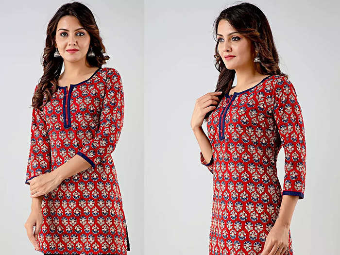 short kurtis for women, जींस और 