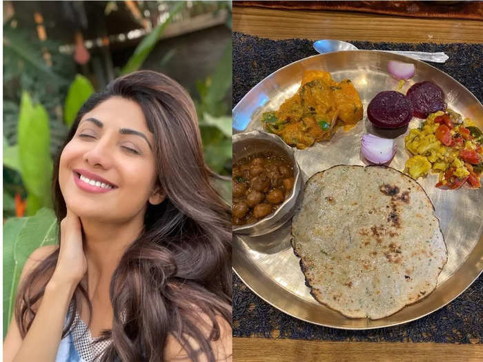 what shilpa shetty eat to stay healthy and fit body, she reccomded rainbow color food