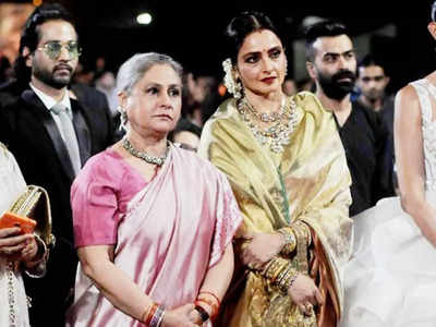 सिल्क की साड़ी पहनी जया बच्चन ने जब पति की एक्स को दे दी मात, हसीना का सुंदर चेहरा भी नहीं आया काम 