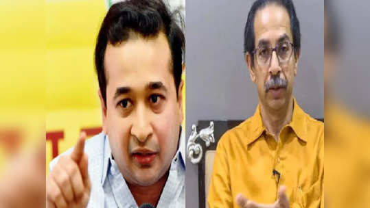 Nitesh Rane: ठाकरे सरकारच्या मंत्र्यांनी महात्मा गांधींची तसबीर काढून केबिनमध्ये दाऊदचा फोटो लावावा: नितेश राणे