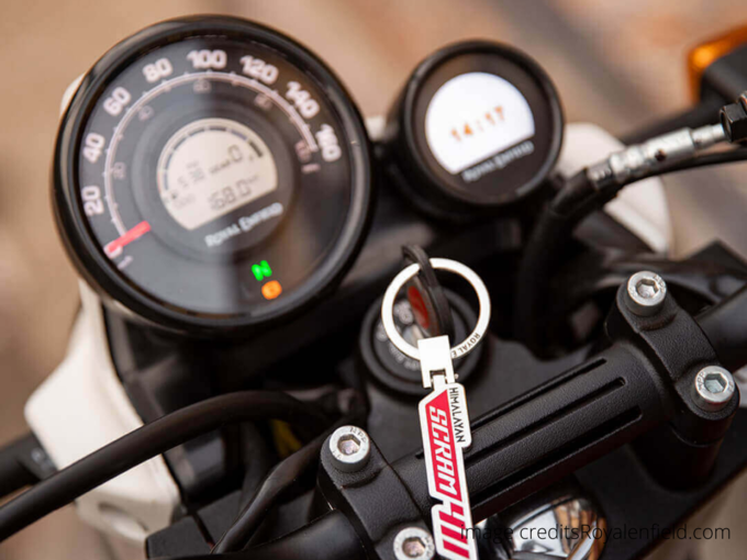 Royal Enfield Scram 411 speedo 