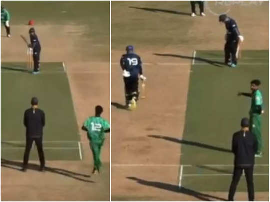 VIDEO: अरे ये क्या हुआ... बॉलर के गेंद फेंकने से पहले ही आधी पिच तक दौड़ गया बल्लेबाज, फिर हुआ ऐसा 