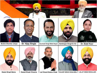 Punjab Ministers List 2022: भगवंत मान की कैबिनेट में 10 मंत्रियों ने ली शपथ, जानिए किसे कौन सा मंत्रालय मिला? 