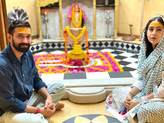 sara ali khan in temple