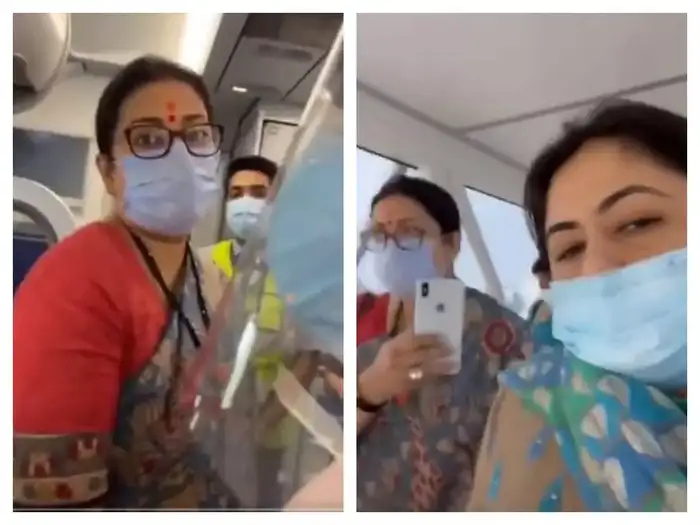 Smriti Irani and Netta D Souza