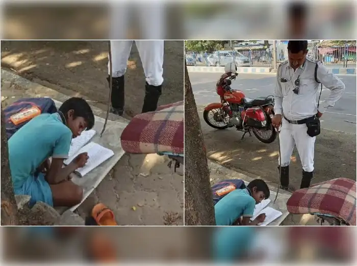 Kolkota police man helping kid news