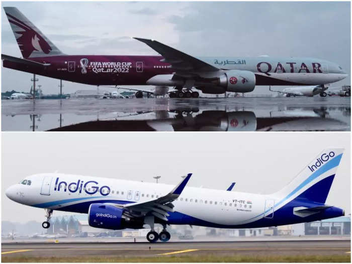 qatar airways and indigo airline