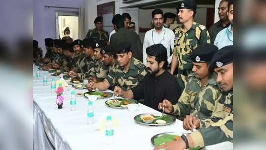 Photos : सैनिक हो तुमच्यासाठी, बीएसएफ जवानांसाठी राम चरणने बोलावले पर्सनल शेफ