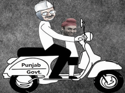 Punjab news : मान, केजरीवाल की कठपुतली, कुमार विश्वास और अलका लांबा पर पंजाब पुलिस की कार्रवाई पर सिद्धू का कार्टून 