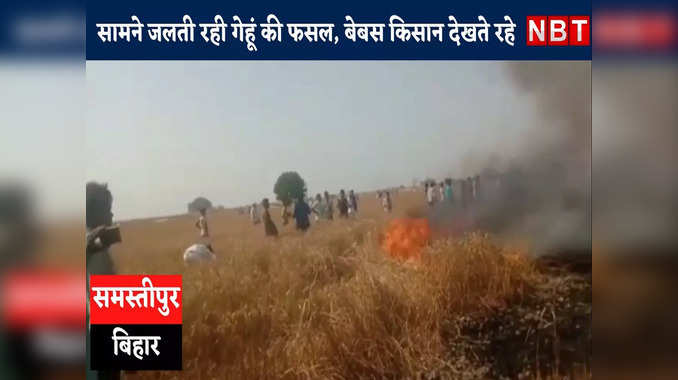 Samastipur News: आंखों के सामने जलती रही गेहूं की फसल, बेबस होकर देखते रहे किसान... जलकर खेत में राख हुई मेहनत 