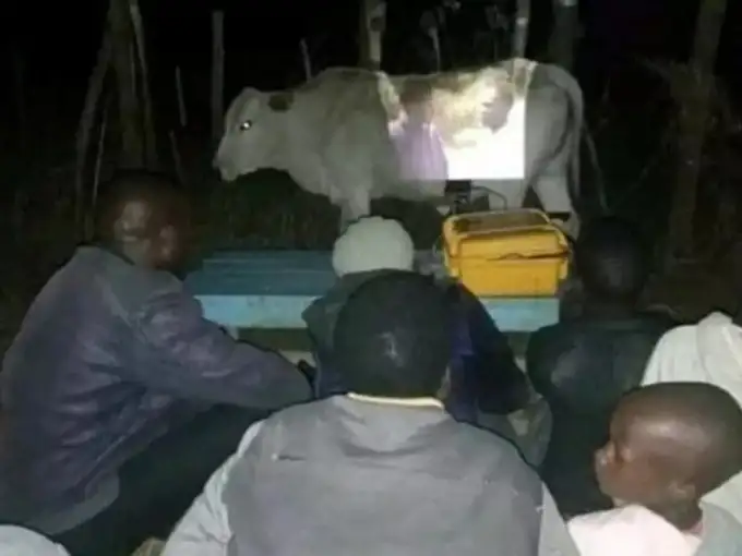 लो... कहां लगा दिया प्रोजेक्टर