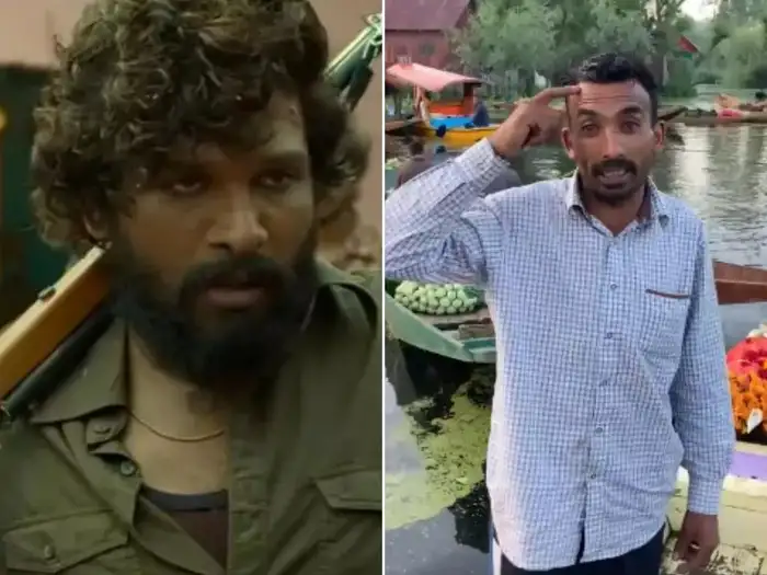 kashmiri recreates pushpa allu arjun flower samjhe kya dialogue watch viral video