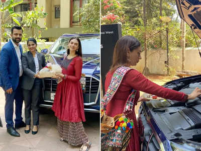 Aditi Rao Hydari New Car: अद‍िति राव हैदरी ने खरीदी 1 करोड़ की लग्जरी कार, शोरूम में थाल लेकर खुद की पूजा 
