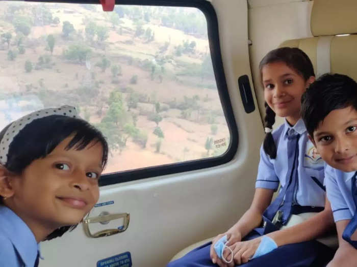 chhattisgarh smriti helicopter ride