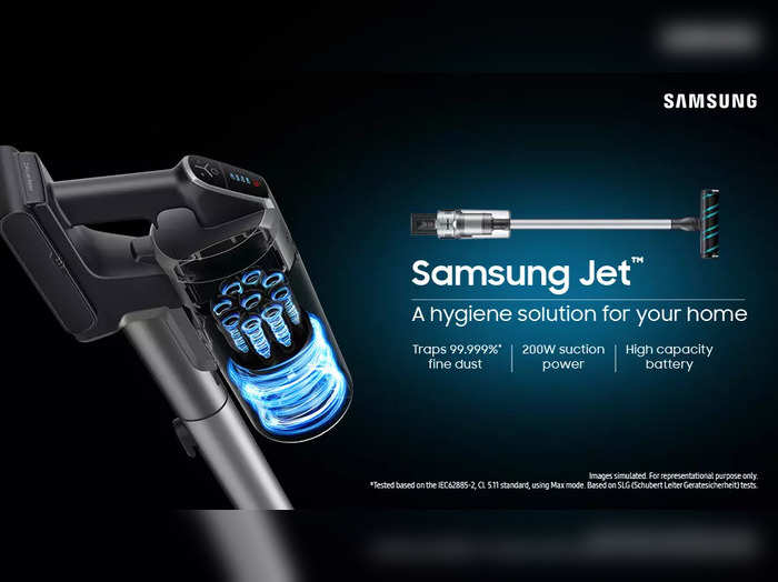 ಭಾರತದಲ್ಲಿ Samsung Jet™cordless stick ವ್ಯಾಕ್ಯೂಮ್ ಕ್ಲೀನರ್‌ಗಳು ಬಿಡುಗಡೆ!