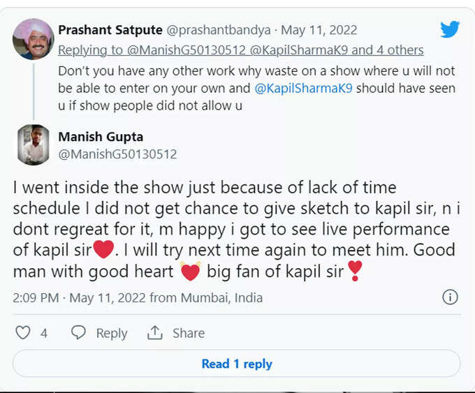 kapil sharma fan tweet