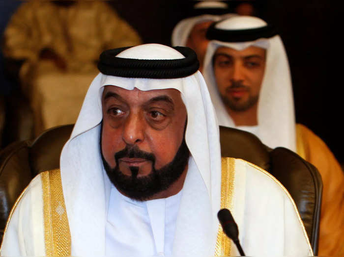 FILE PHOTO: United Arab Emirate President Sheikh Khalifa bin Zayed Al Nahyan attends the opening of the two-day Arab Summit in Damascus
