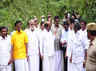 ministers inspect in kurangani to topstation road project place