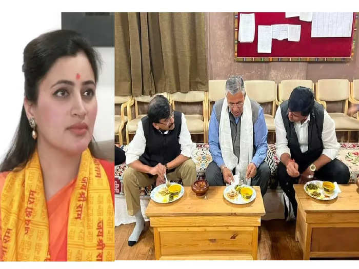 Amravati MP Navneet Rana Comment On Sanjay Raut Rana Couple viral Photo