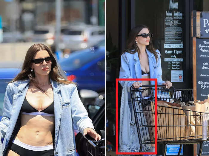 kanye west ex lady love julia fox shocked everyone by going for grocery shopping in underwear set