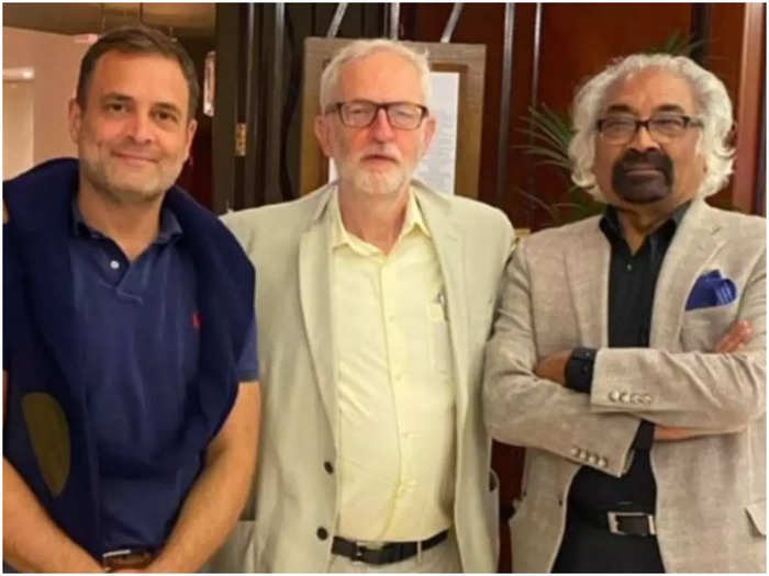 Rahul Gandhi with Jeremy Corbyn