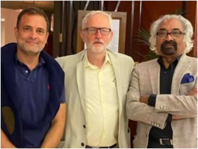 Rahul Gandhi With Jeremy Corbyn