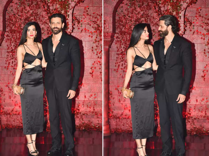 hrithik roshans girlfriend saba azad looks sizzling in a black dress and sizzles the internet with their hot chemistry