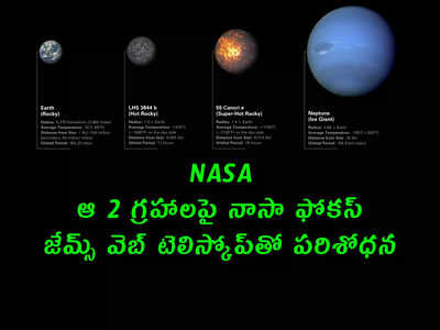 NASA: ఆ 2 గ్రహాలపై నాసా ఫోకస్.. జేమ్స్ వెబ్ టెలిస్కోప్‌తో పరిశోధన 