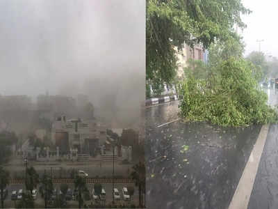 Delhi-NCR Weather Update: तेज आंधी के साथ बारिश ने दिल्ली-एनसीआर का कर दिया ये हाल, तस्वीरों को देख लग जाएगा अंदाजा 