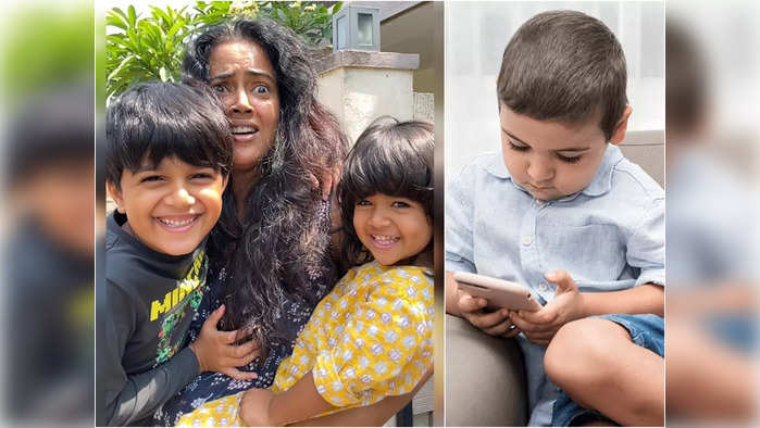 Kids Screen Time : मुलांच्या मोबाइल आणि टीव्ही पाहण्याला तुम्ही देखील हैराण झालात? सेलिब्रिटी पालक फॉलो करतात 'या' टिप्स