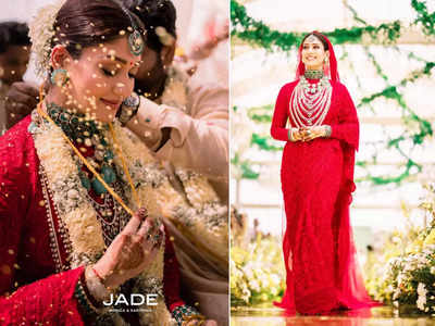 प्रियंका चोपड़ा से भी सुंदर दुल्हन बनीं 37 साल की ये टॉप की एक्ट्रेस, लाल साड़ी में देखते ही बन रही खूबसूरती 