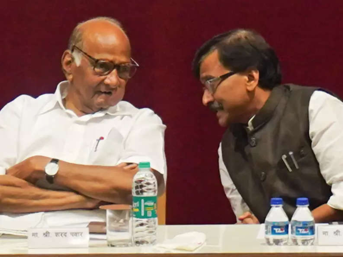 NCP Chief Sharad Pawar Shiv Sena leader Sanjay Raut