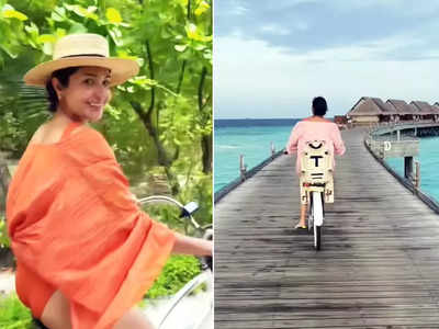 Anushka-Vamika Cycling: बेटी वामिका संग साइकिल चलाती नजर आईं अनुष्का शर्मा, शेयर किया मालदीव का अनदेखा वीडियो 