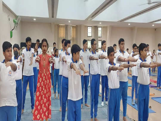 International Yoga Day 2022: शाळांमध्ये योगा दिनाला मिळतोय उत्स्फूर्त प्रतिसाद 