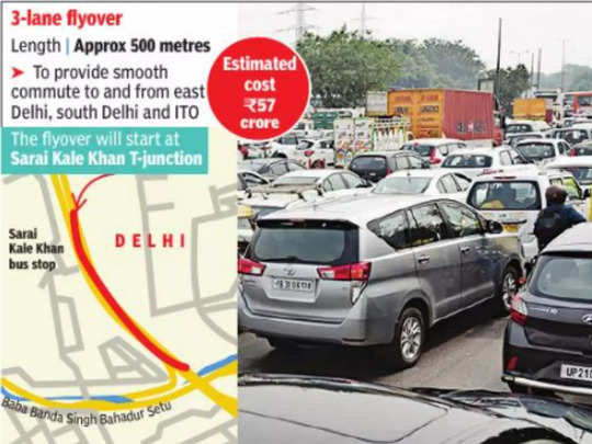 Delhi Flyover News : नोएडा से सराय काले खां होकर दिल्ली जाने वालों के लिए अच्छी खबर 