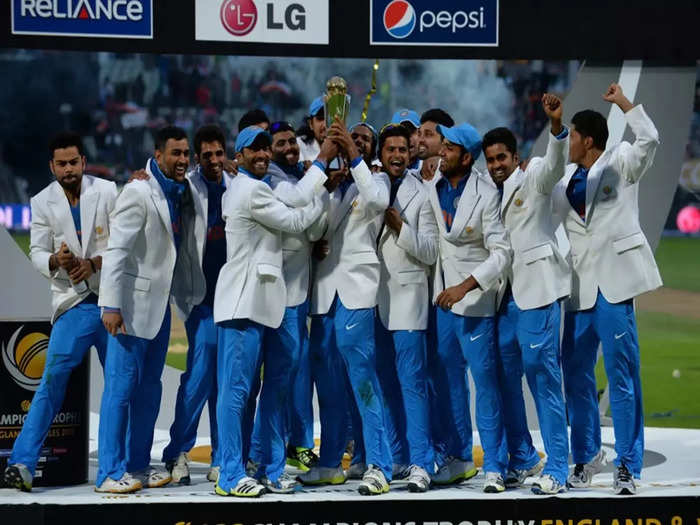 team india champions trophy win