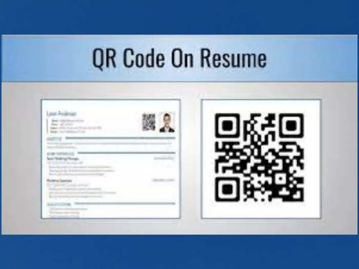 QR codes with CVs