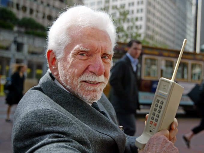 father of cell phone martin cooper.