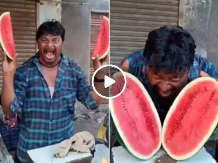 man selling fruits with hilarious gestures video shocked internet watch here