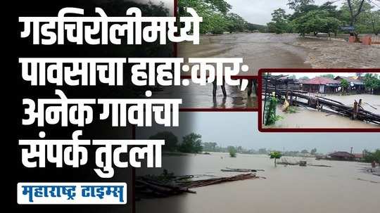 गडचिरोली जिल्ह्यात पावसाचं थैमान! राष्ट्रीय महामार्ग, नाले, घरं वाहून गेल्याने नागरिक संकटात