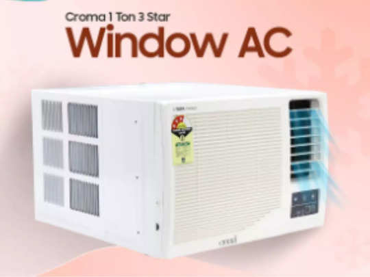 croma 1 ton 3 star window ac