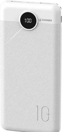 gionee 10000 mah 18 w fast charging power bank white