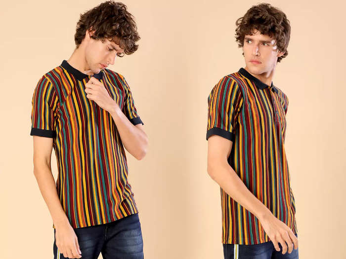 Mens polo t shirts of cotton fabric