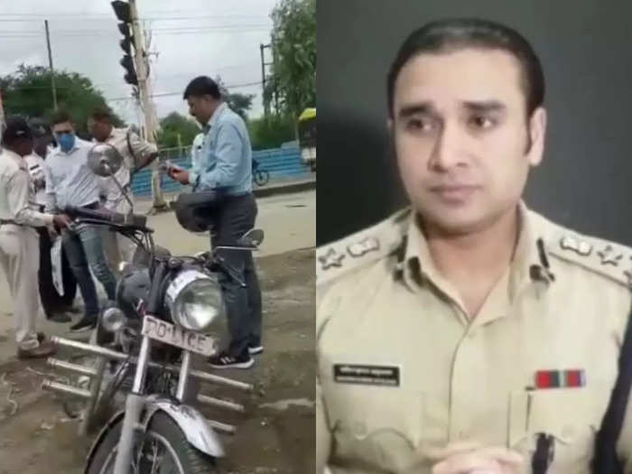 bhopal police cut bullet challan