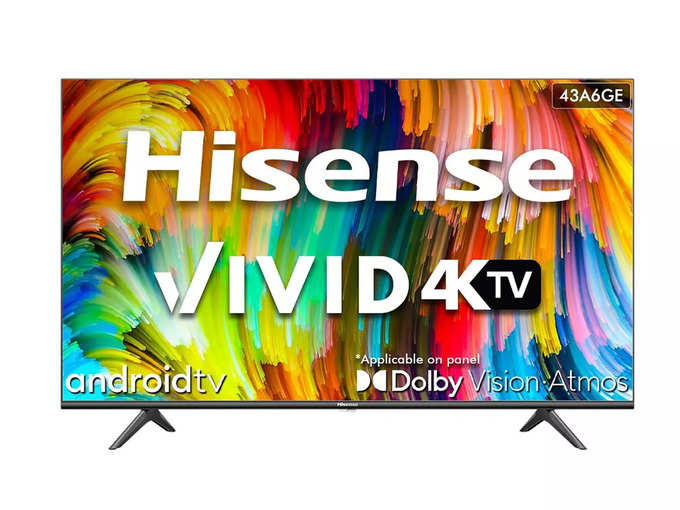 Hisense A6GE 43 Inch Ultra HD 4K LED Android Smart TV 43A6GE