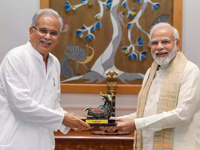 Baghel with PM