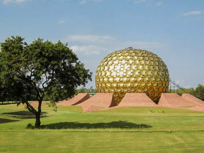 auroville where there is no religion politics or money