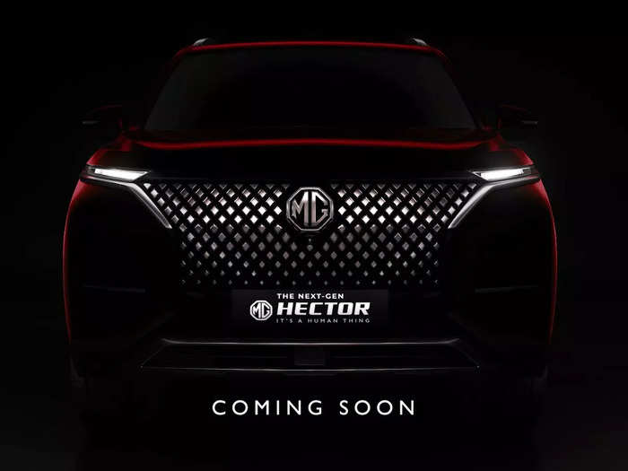 new generation mg hector 2022 teaser launched